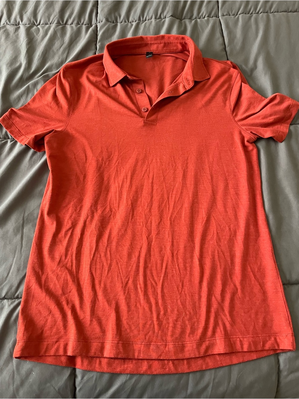 lululemon athletica Orange-Red Polo Shirt